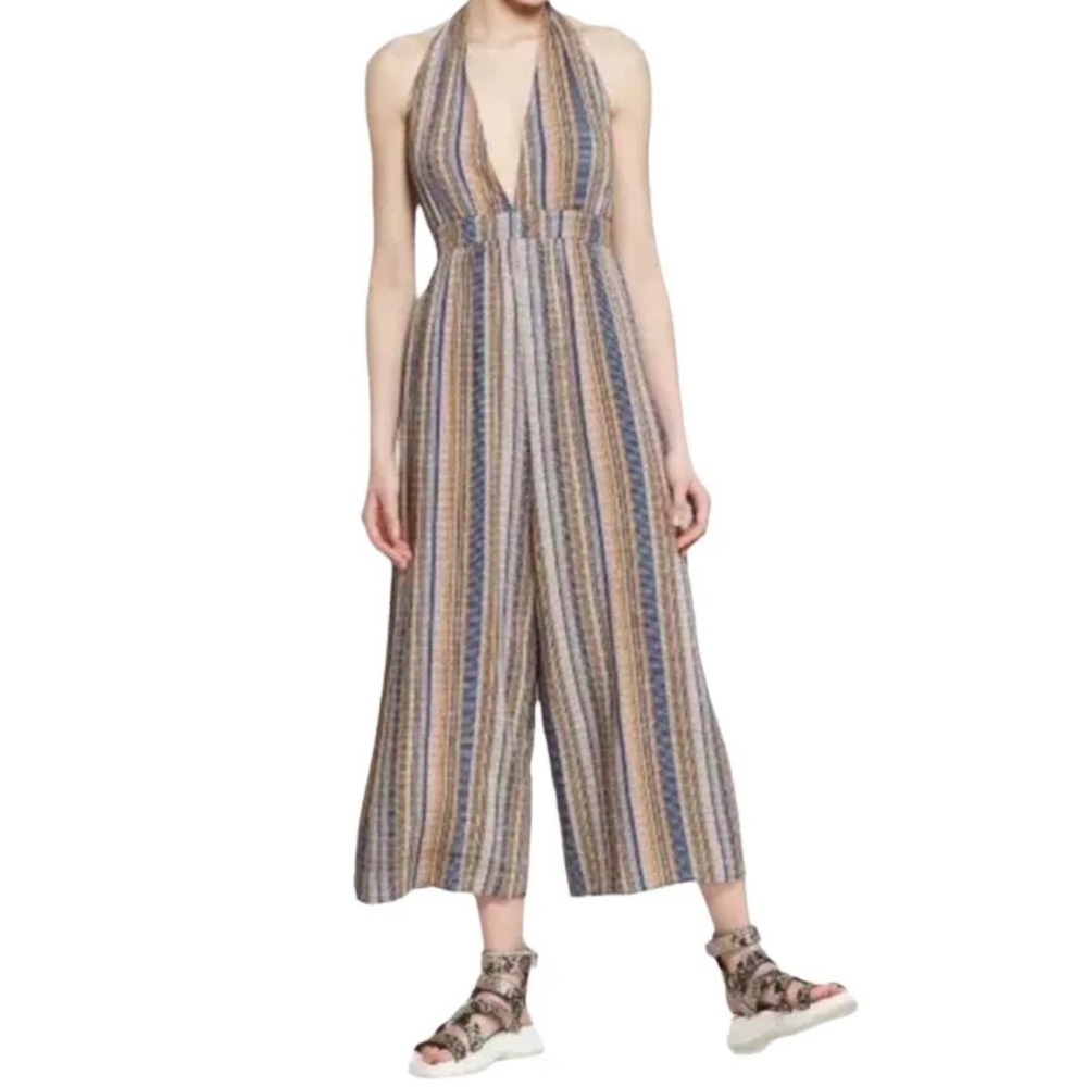 Wild Fable Black Deep V-Neck Halter Jumpsuitβ sz XS